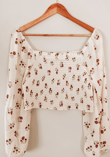 The Smocked Floral Blouse