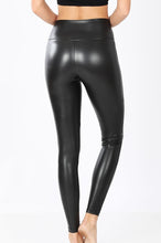 The Becca Vegan Leather Tights in Black