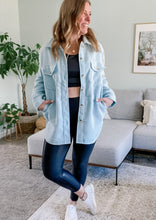 RD Style Blaire Shacket in Baby Blue