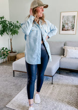 RD Style Blaire Shacket in Baby Blue